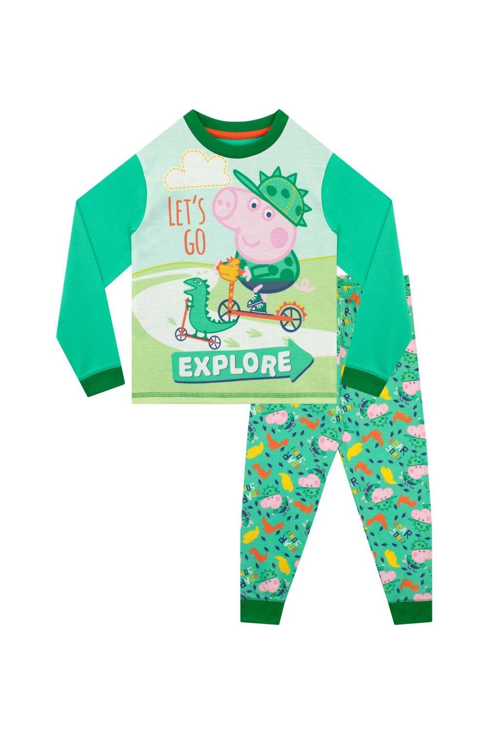Свин Джордж Пойдем исследовать пижаму Peppa Pig, зеленый
Свин Джордж Пойдем исследовать пижаму Peppa Pig, зеленый