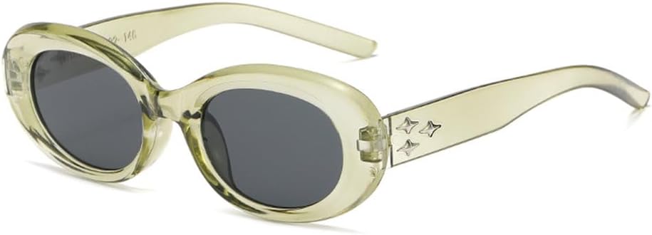 Популярные овальные солнцезащитные очки для женщин, модные ретро-очки, стильные солнцезащитные очки с защитой от УФ-излучения UV400, универсальные для уличной фотосессии TYUVIVO, Clear Green
Популярные овальные солнцезащитные очки для женщин, модные ретро-очки, стильные солнцезащитные очки с защитой от УФ-излучения UV400, универсальные для уличной фотосессии TYUVIVO, Clear Green