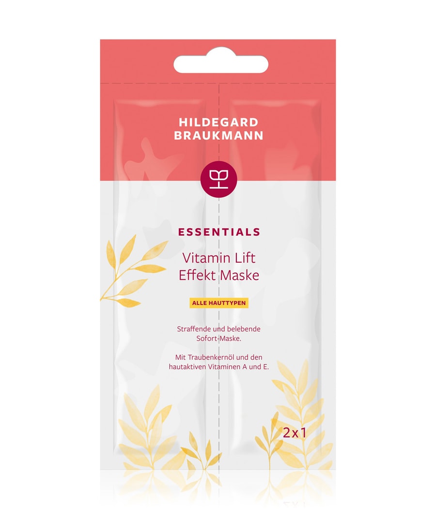 Медицинская маска Hildegard Braukmann ESSENTIALS Vitamin Lift Effekt Maske, 14 ml
Медицинская маска Hildegard Braukmann ESSENTIALS Vitamin Lift Effekt Maske, 14 ml