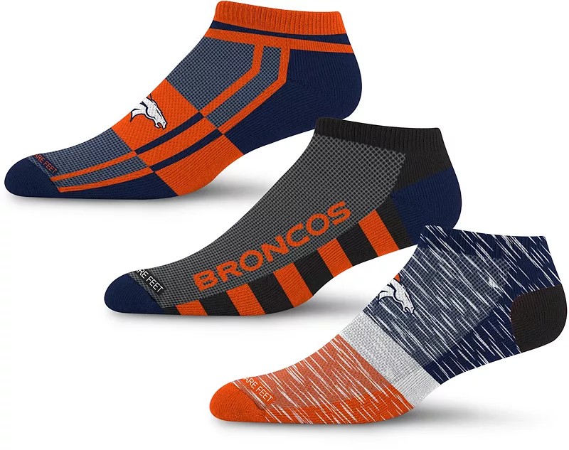 Комплект из 3 носков для взрослых Denver Broncos Streak Strike для босых ног For Bare Feet
Комплект из 3 носков для взрослых Denver Broncos Streak Strike для босых ног For Bare Feet
