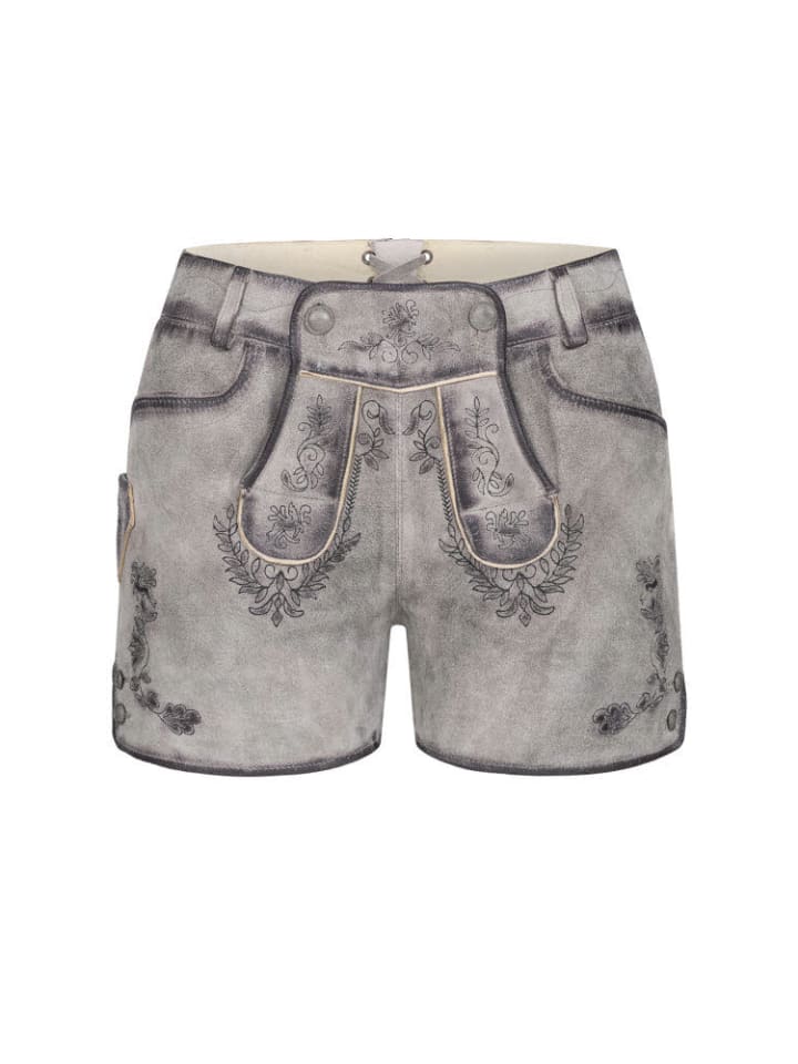 Nübler Кожаные шорты Тианы серебристого цвета
Nübler Кожаные шорты Тианы серебристого цвета