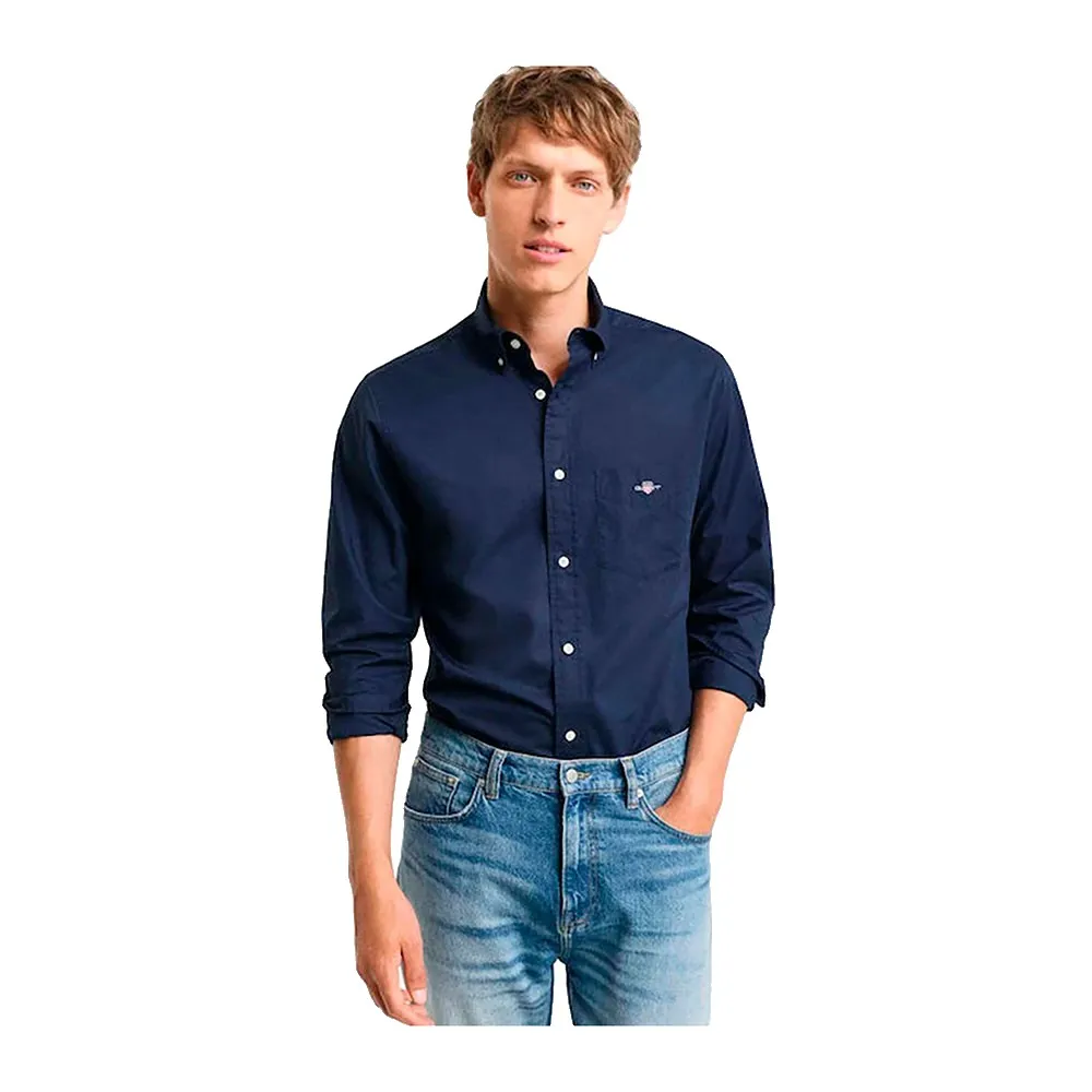 Рубашка с длинным рукавом Gant Regular Fit Poplin, синий
Рубашка с длинным рукавом Gant Regular Fit Poplin, синий