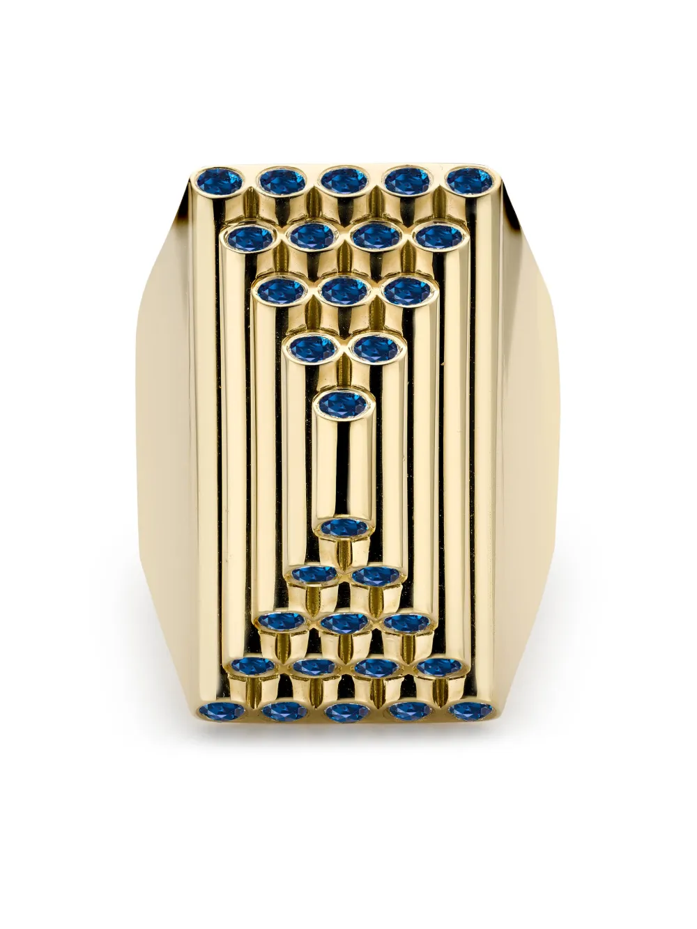 Кольцо Pyramid Sculptural из желтого золота с сапфирами Pragnell, золотой
Кольцо Pyramid Sculptural из желтого золота с сапфирами Pragnell, золотой