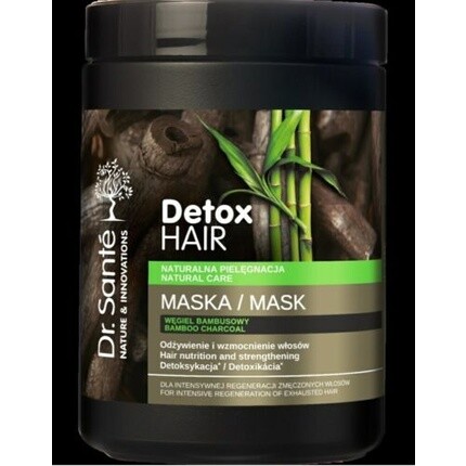 Sante Detox Маска для волос с бамбуковым углем 1000 мл, Dr Sante
Sante Detox Маска для волос с бамбуковым углем 1000 мл, Dr Sante