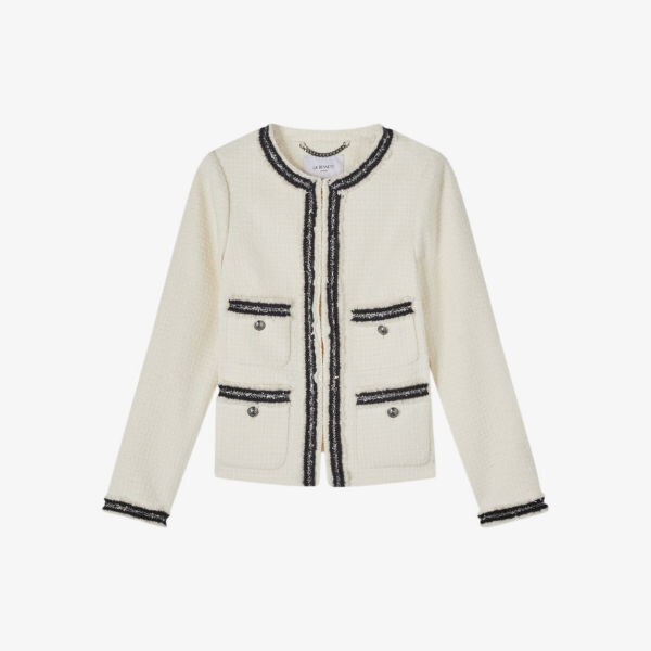 Твидовый пиджак без воротника Charlie Lk Bennett, бежевый
Твидовый пиджак без воротника Charlie Lk Bennett, бежевый