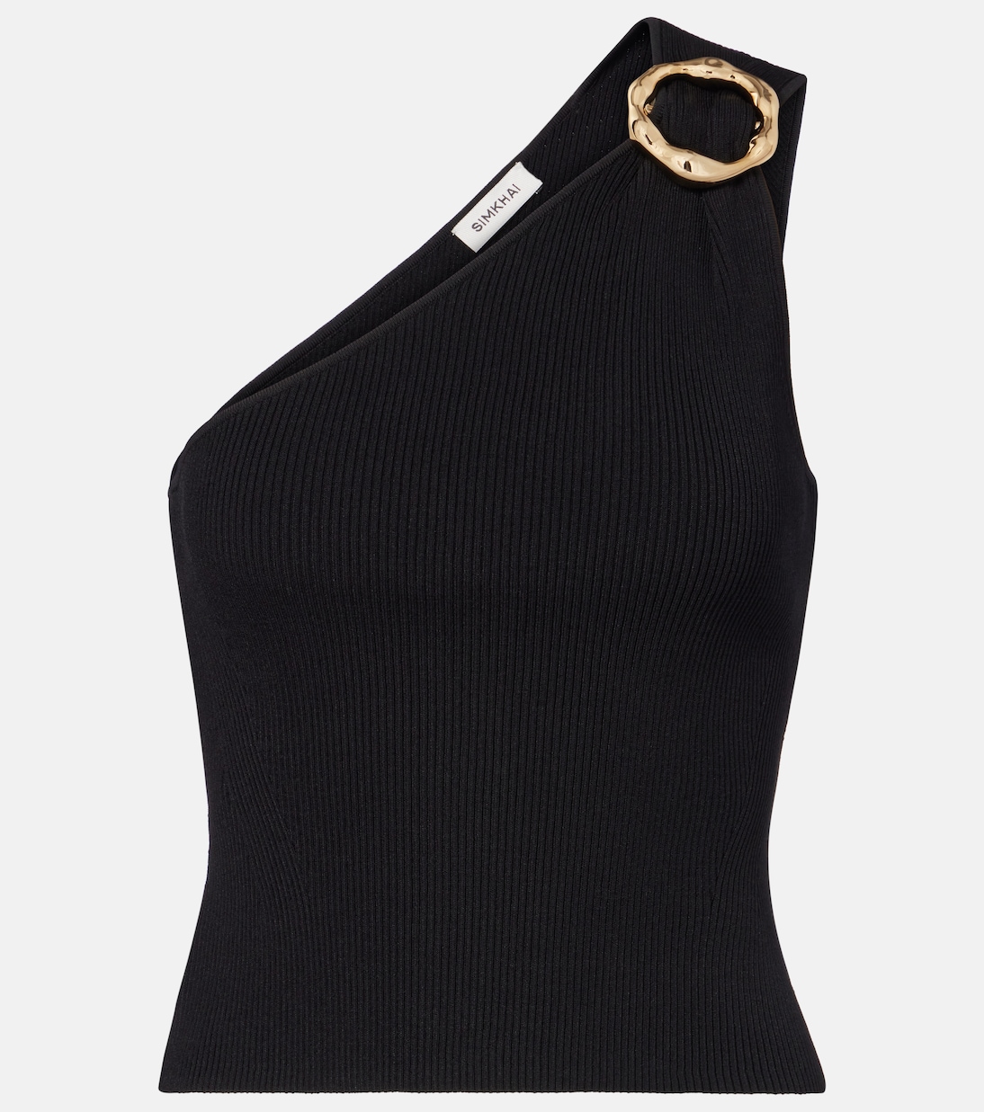 Футболка Fenix с ребристым узором и асимметричным плечом Simkhai, черный
Футболка Fenix с ребристым узором и асимметричным плечом Simkhai, черный