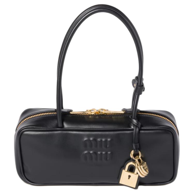 MIU MIU Маленькая женская сумка через плечо из телячьей кожи черная
MIU MIU Маленькая женская сумка через плечо из телячьей кожи черная