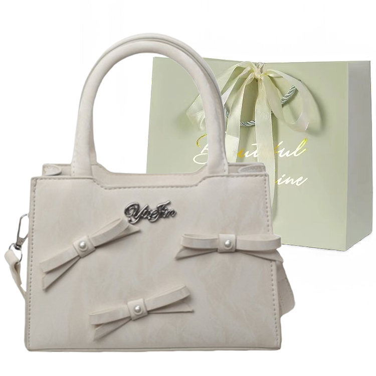 JIANGLIDA Маленькая квадратная сумочка через плечо, White+White Shopping Bag 
JIANGLIDA Маленькая квадратная сумочка через плечо, White+White Shopping Bag