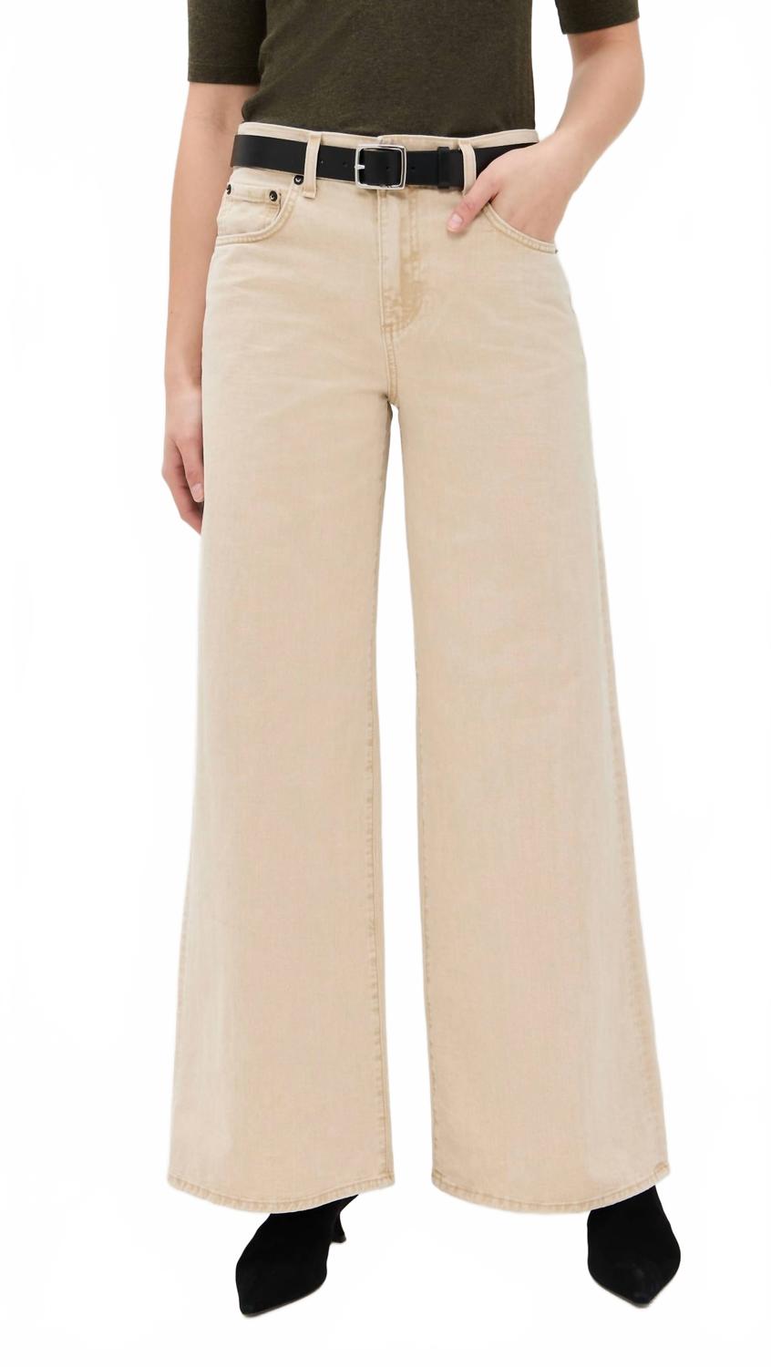 Атомные джинсы широкого кроя в цвете экрю ASKK NY, Ecru
Атомные джинсы широкого кроя в цвете экрю ASKK NY, Ecru