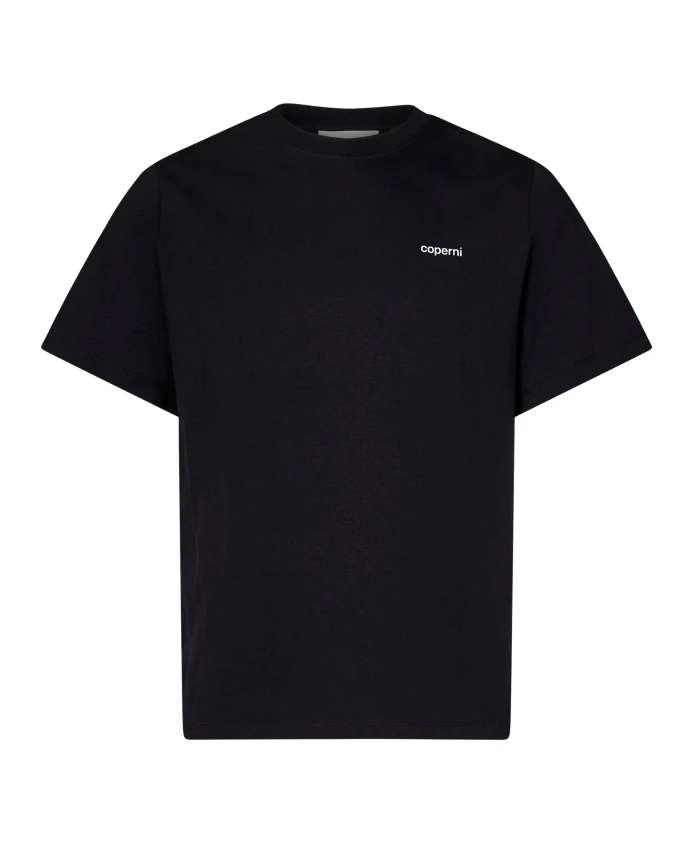 Футболка свободного кроя с рюшами и логотипом. Coperni, черный
Футболка свободного кроя с рюшами и логотипом. Coperni, черный