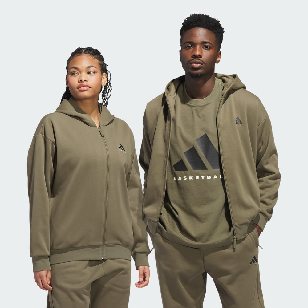 Спортивное худи Adidas Basketball Full-Zip Hoodie (Gender Neutral), цвет Olive Strata
Спортивное худи Adidas Basketball Full-Zip Hoodie (Gender Neutral), цвет Olive Strata