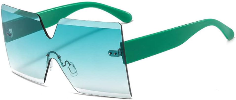 Женские солнцезащитные очки без оправы 2027 года, большие солнцезащитные очки с защитой от УФ-излучения UV400, модные очки для женщин с защитой от УФ-излучения UV400 MTZJH, Green-green
Женские солнцезащитные очки без оправы 2027 года, большие солнцезащитные очки с защитой от УФ-излучения UV400, модные очки для женщин с защитой от УФ-излучения UV400 MTZJH, Green-green