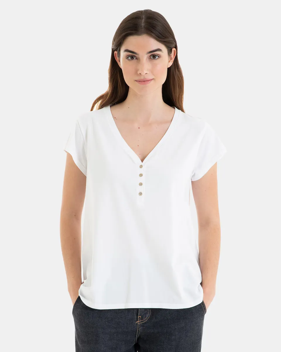 Женская футболка 100% хлопок с коротким рукавом Massana, белый
Женская футболка 100% хлопок с коротким рукавом Massana, белый