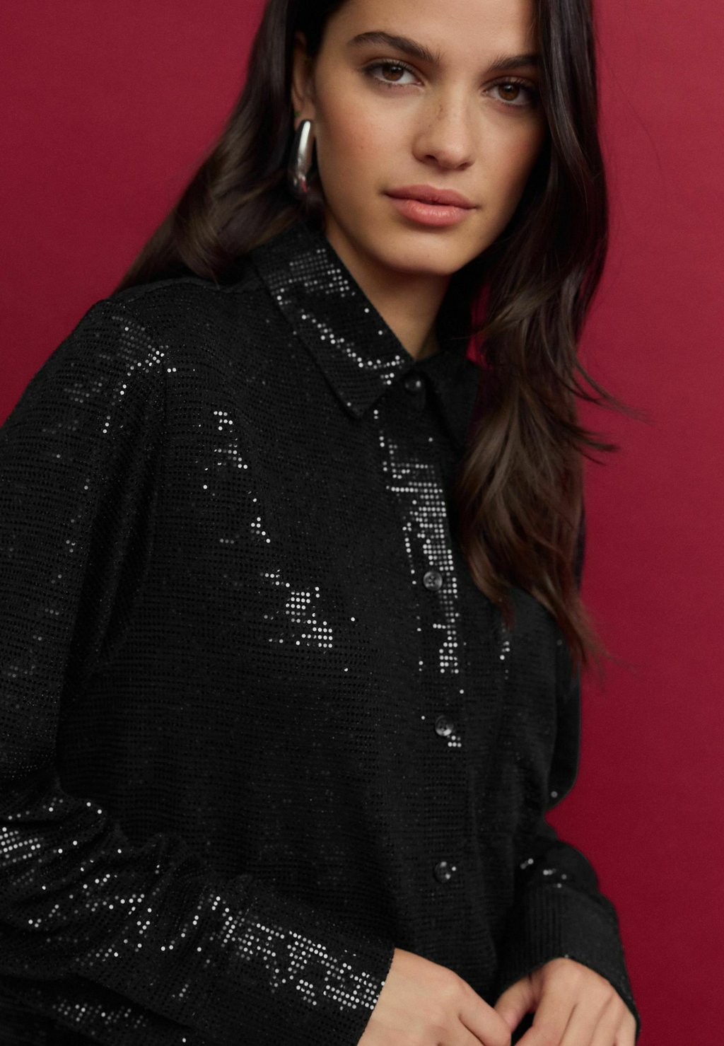 Блузка на пуговицах EMBELLISHED SEQUIN REGULAR FIT Next, черный
Блузка на пуговицах EMBELLISHED SEQUIN REGULAR FIT Next, черный