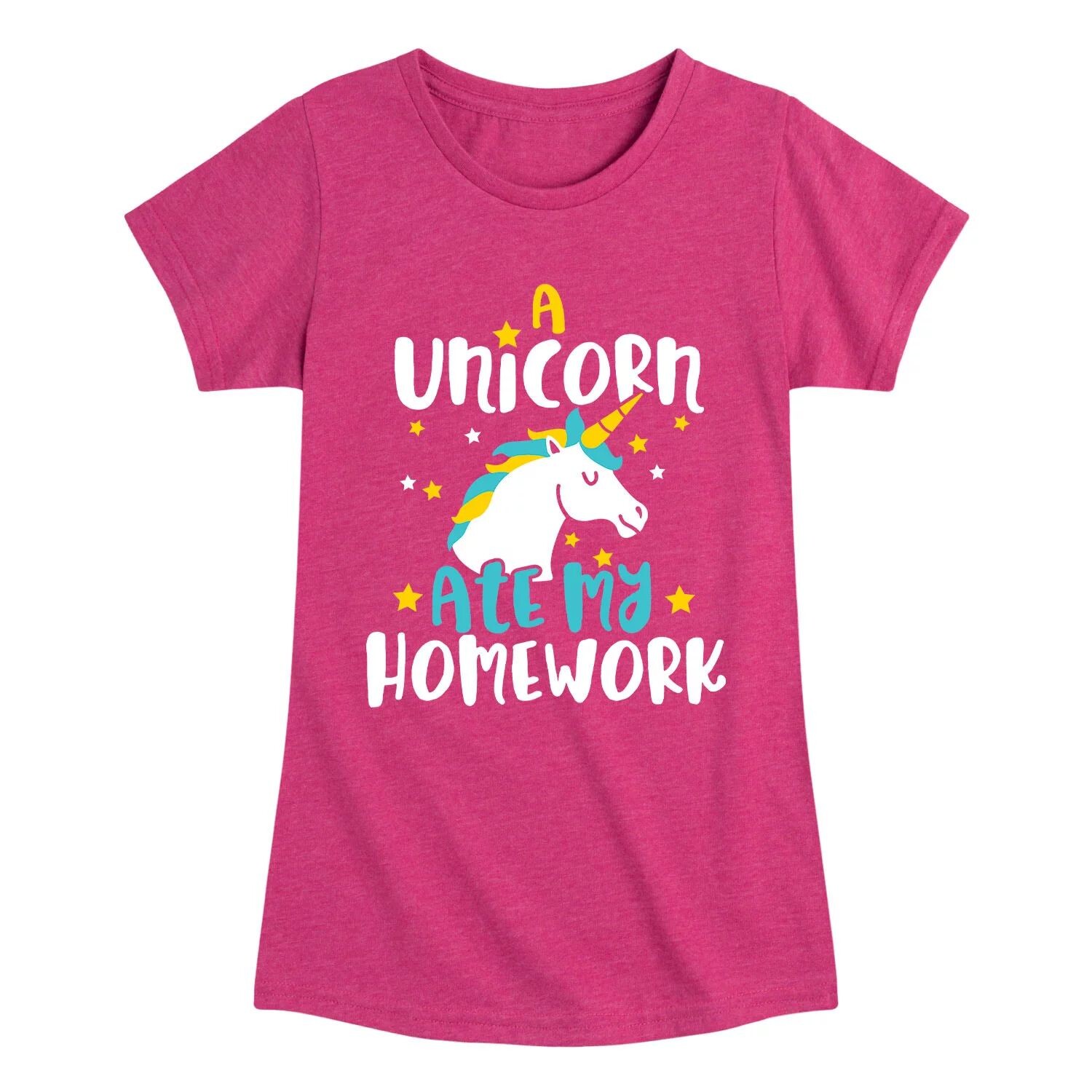 Футболка с рисунком «Единорог съел мое домашнее задание» для девочек 7–16 лет Licensed Character
Футболка с рисунком «Единорог съел мое домашнее задание» для девочек 7–16 лет Licensed Character