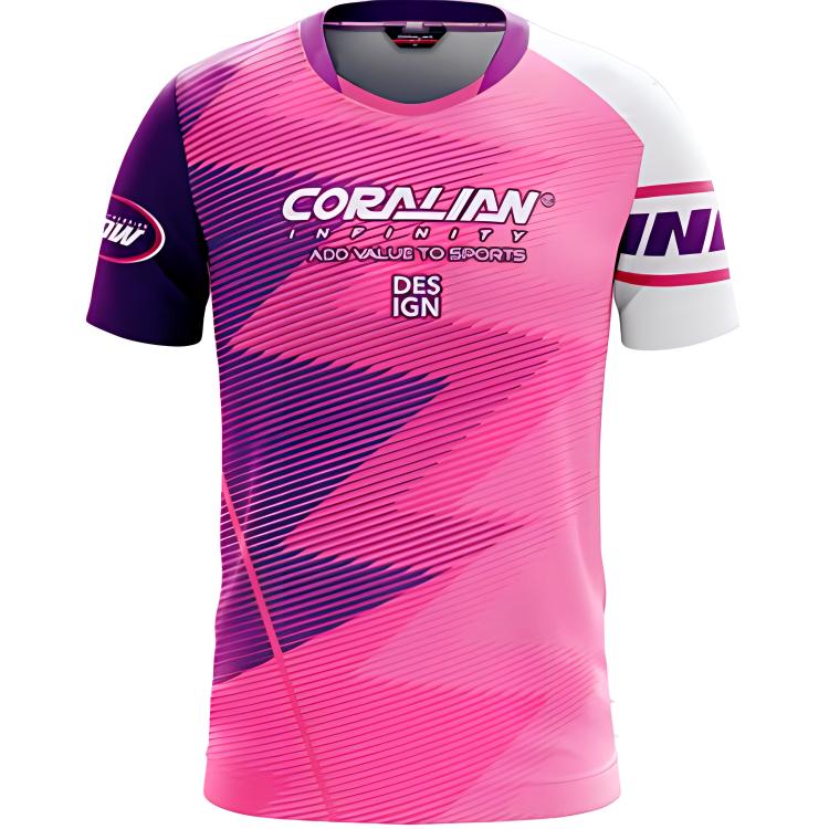 Футболка для бадминтона женская розово-фиолетовая CORALIAN
Футболка для бадминтона женская розово-фиолетовая CORALIAN