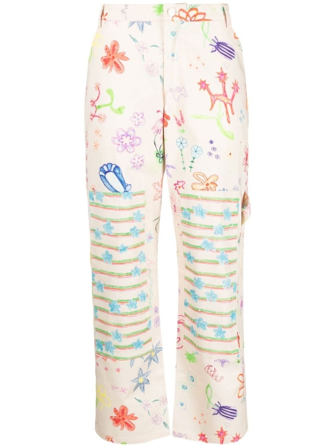 Collina Strada широкие брюки с принтом, нейтральный цвет
Collina Strada широкие брюки с принтом, нейтральный цвет