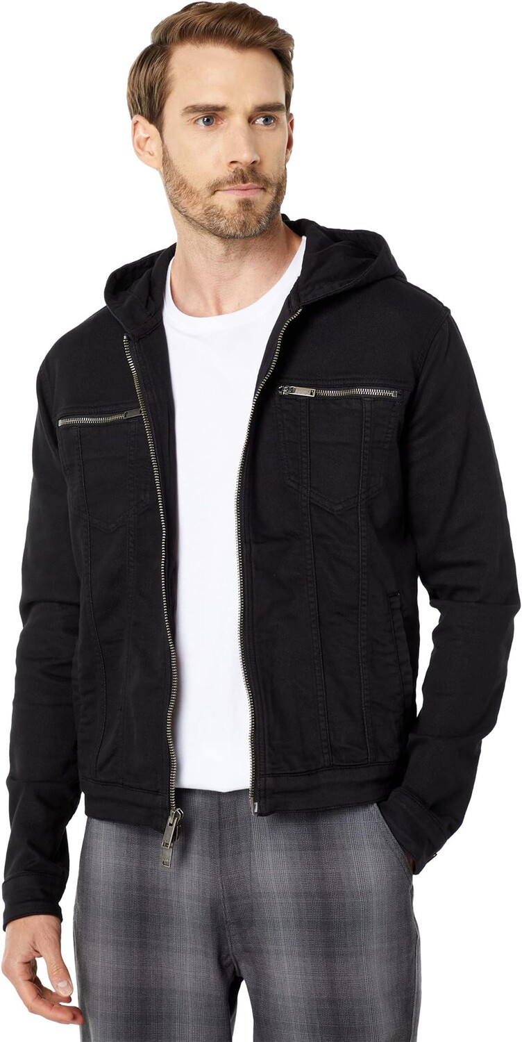 Куртка Hooded Jean Jacket O1296S2B John Varvatos, черный 
Куртка Hooded Jean Jacket O1296S2B John Varvatos, черный