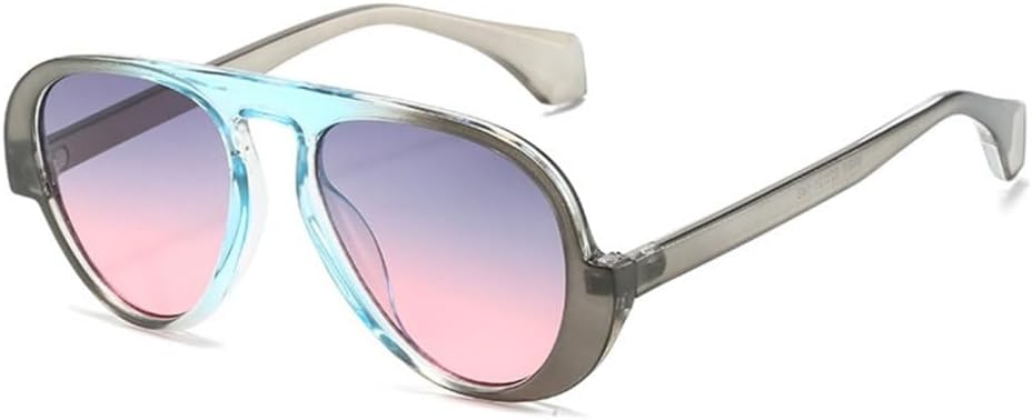 Модные солнцезащитные очки 2027 года для женщин, ретро-линзы с градиентом, защита от УФ-излучения UV400; модные двухцветные солнцезащитные очки для мужчин MTZJH, Blue Grey
Модные солнцезащитные очки 2027 года для женщин, ретро-линзы с градиентом, защита от УФ-излучения UV400; модные двухцветные солнцезащитные очки для мужчин MTZJH, Blue Grey