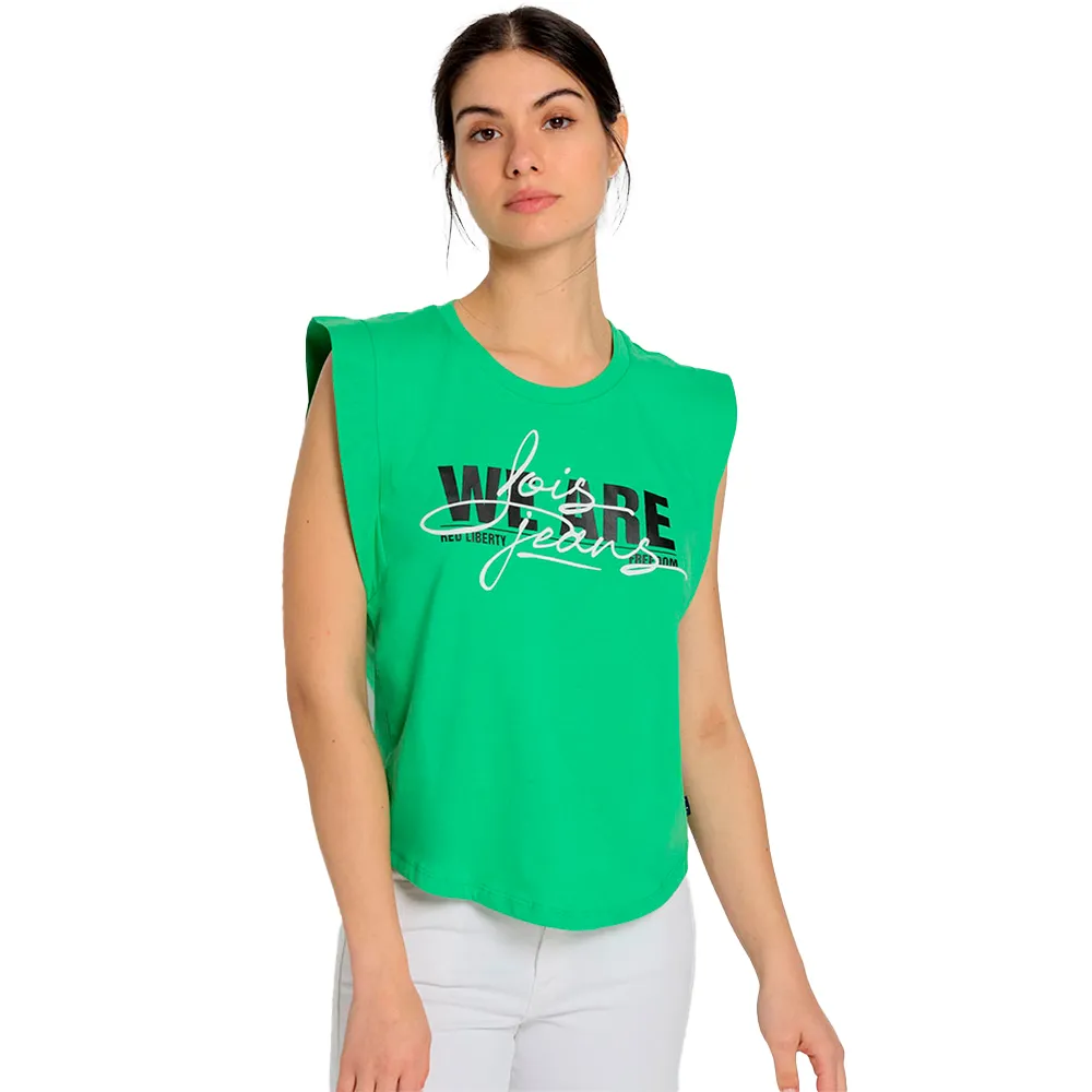 Футболка без рукавов Lois Jeans 8500, зеленый
Футболка без рукавов Lois Jeans 8500, зеленый
