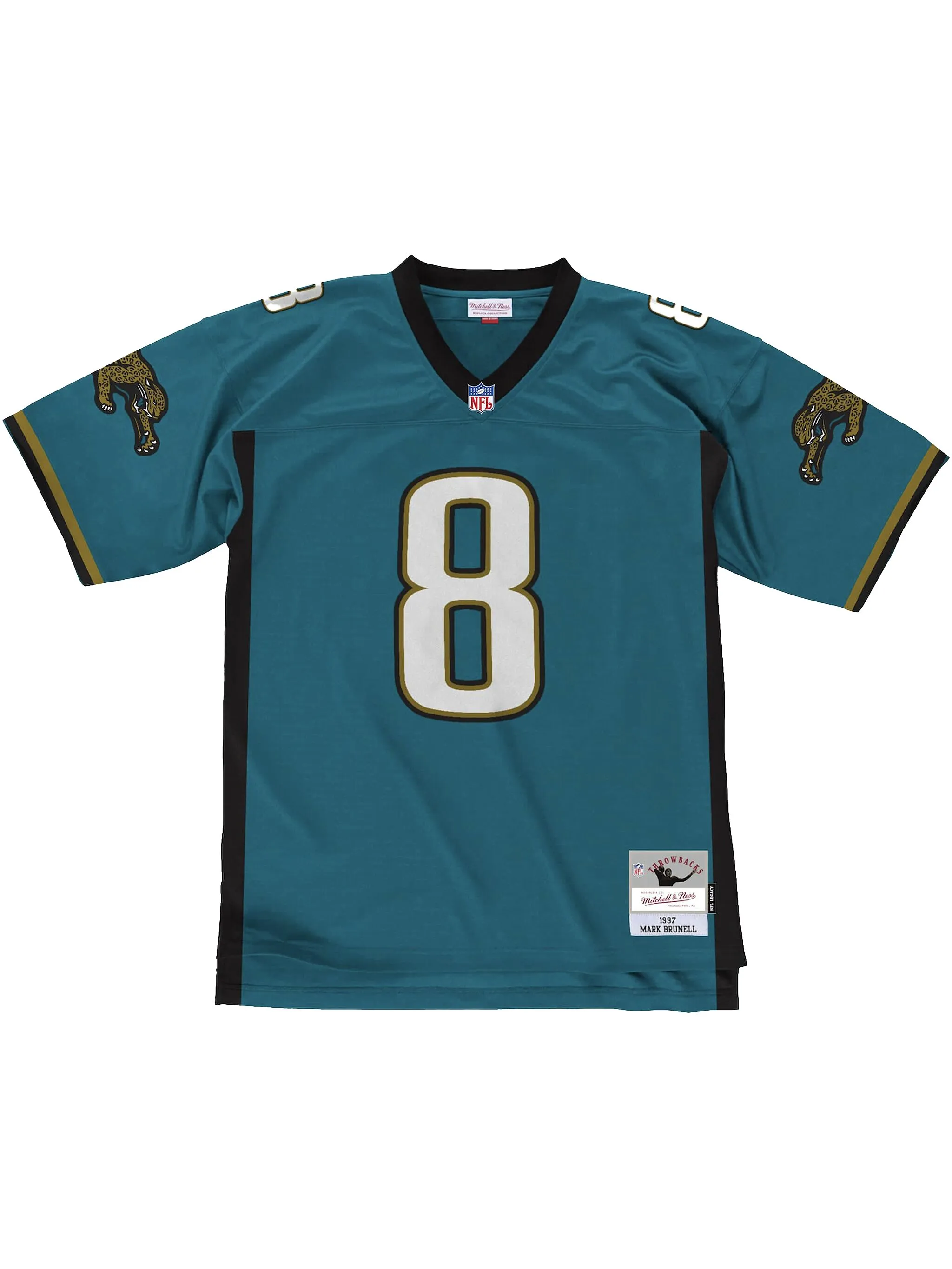 Топ NFL Legacy Jaguars 1997 Mark Brunell Mitchell & Ness, синий
Топ NFL Legacy Jaguars 1997 Mark Brunell Mitchell & Ness, синий