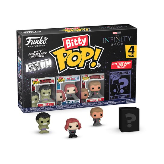 Funko Bitty POP!, коллекционная фигурка, Marvel, The Infinity Saga, Халк, 4 упаковки Funko POP!
Funko Bitty POP!, коллекционная фигурка, Marvel, The Infinity Saga, Халк, 4 упаковки Funko POP!