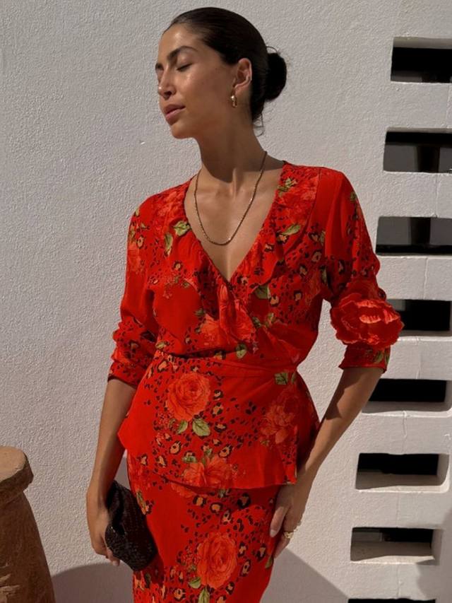 Топ с длинными рукавами и запахом Rosie Never Fully Dressed, Red
Топ с длинными рукавами и запахом Rosie Never Fully Dressed, Red