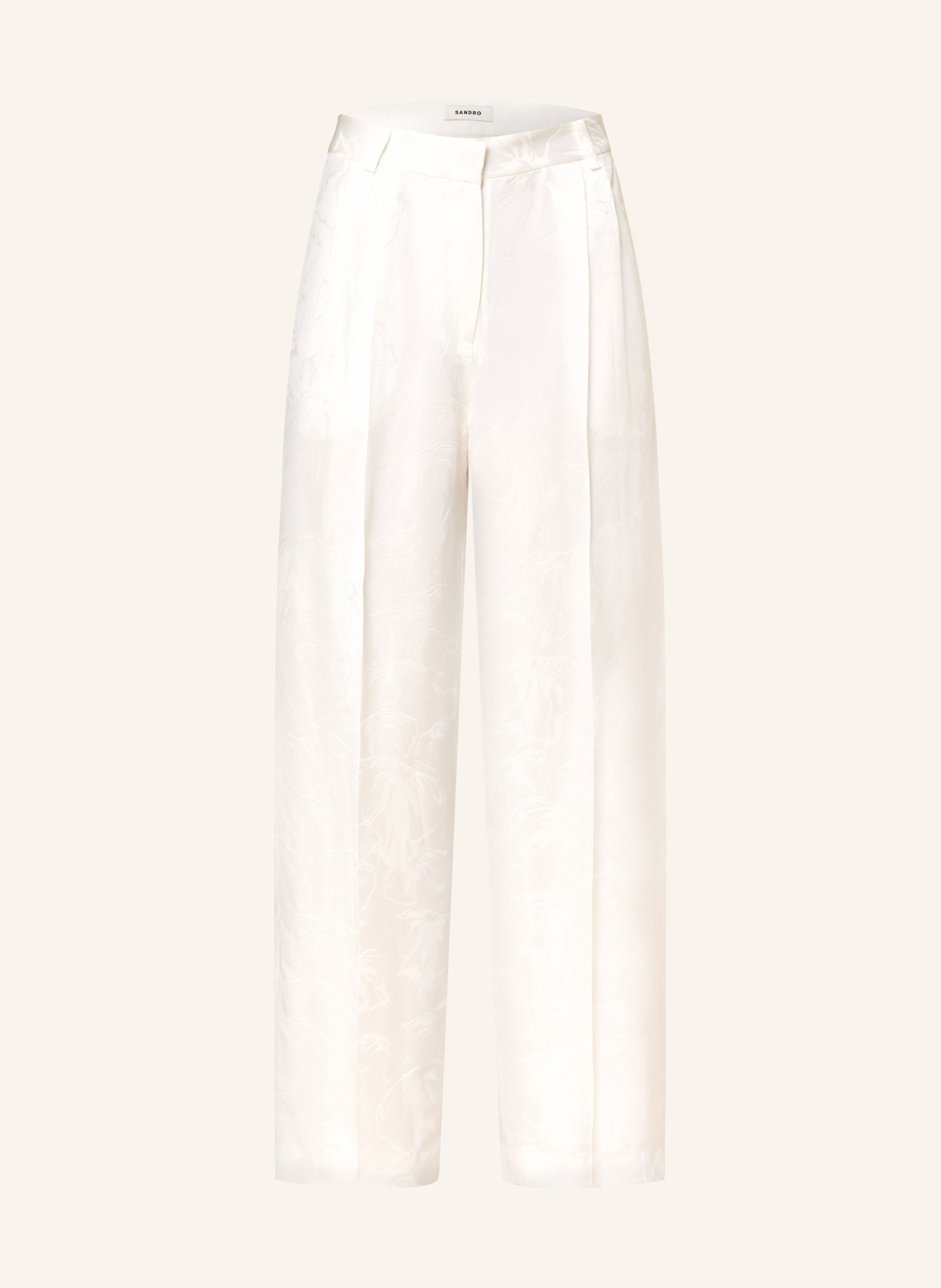 Брюки Марлен из атласа Sandro, белый
Брюки Марлен из атласа Sandro, белый