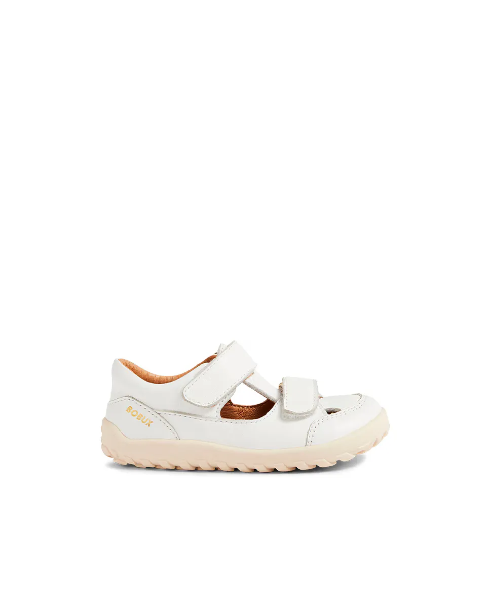 Детские кожаные сандалии с двойной застежкой Bobux, белый
Детские кожаные сандалии с двойной застежкой Bobux, белый