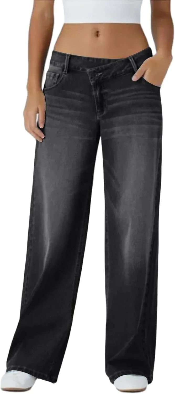 Прямые джинсы для женщин High Waisted Wide Leg RODYETQQ
Прямые джинсы для женщин High Waisted Wide Leg RODYETQQ