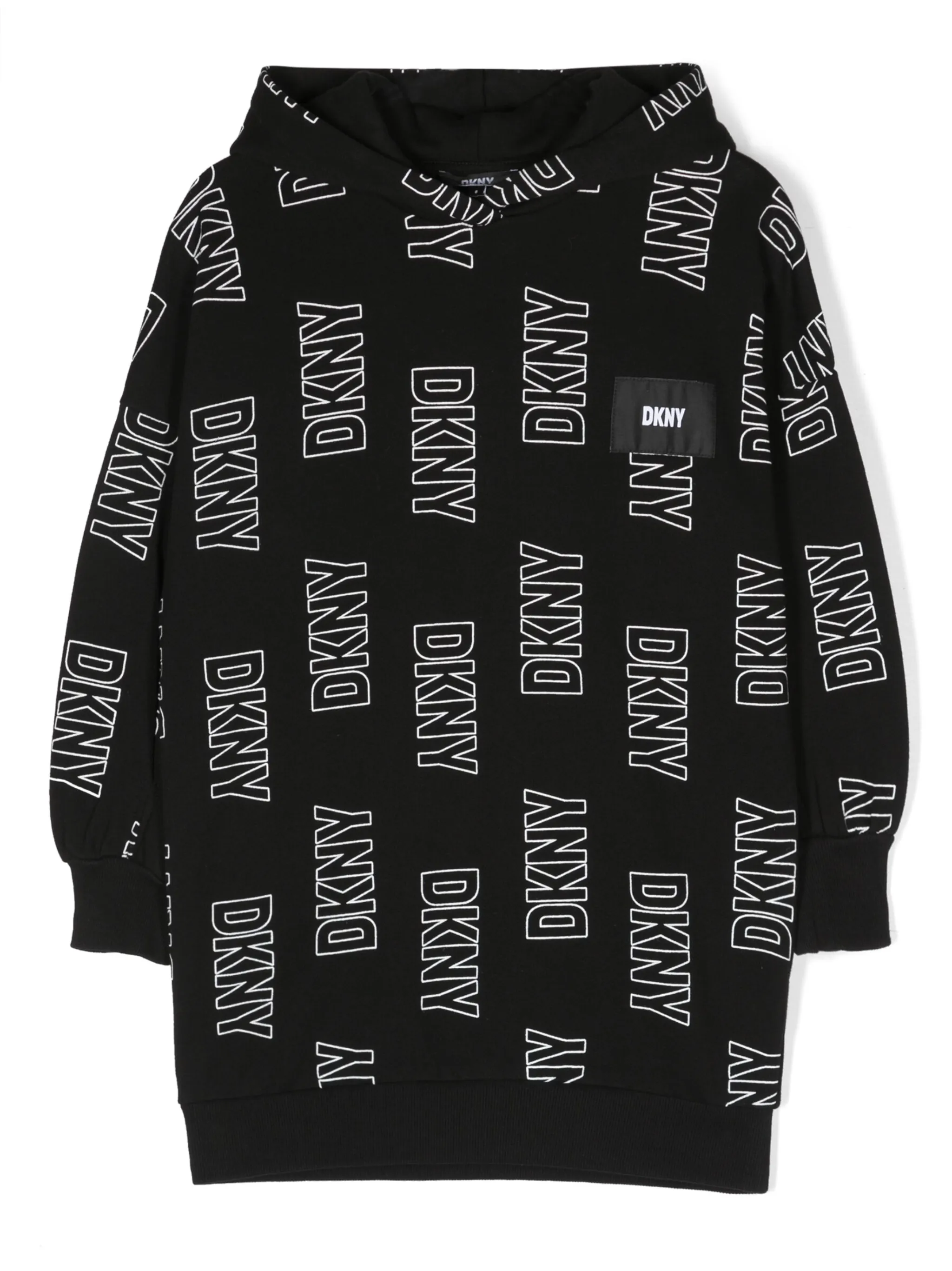 Платье с капюшоном и логотипом Dkny Kids, черный
Платье с капюшоном и логотипом Dkny Kids, черный