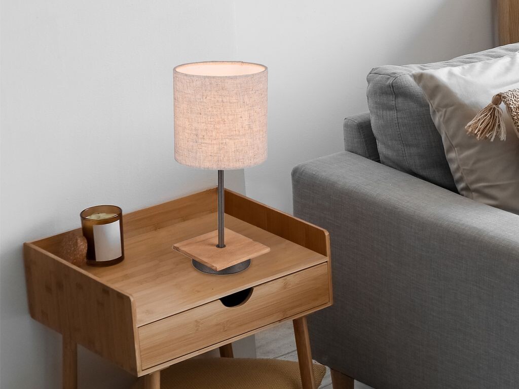 Настольная лампа Trio Elmau, никель и белый E14, коричневый
Настольная лампа Trio Elmau, никель и белый E14, коричневый