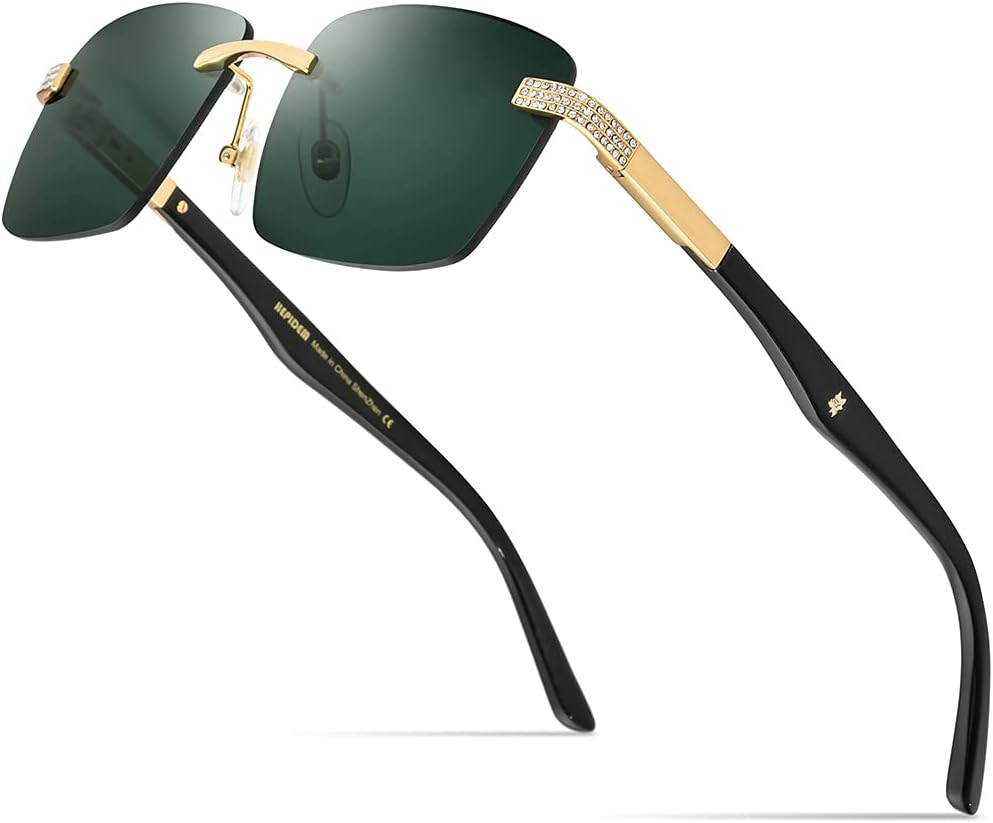 Солнцезащитные очки HEPIDEM ручной работы из 100% натурального рога буйвола для женщин, квадратные без оправы, роскошные солнцезащитные очки-буффоны с бриллиантами, 0028 Black Frame Dark Green Lens
Солнцезащитные очки HEPIDEM ручной работы из 100% натурального рога буйвола для женщин, квадратные без оправы, роскошные солнцезащитные очки-буффоны с бриллиантами, 0028 Black Frame Dark Green Lens