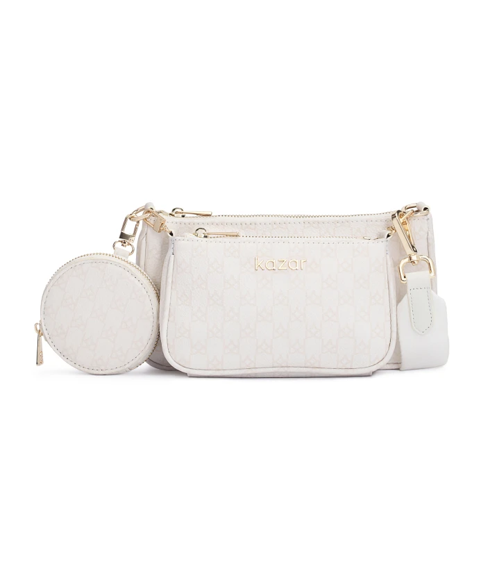 Бело женская сумка Kazar, белый 
Бело женская сумка Kazar, белый