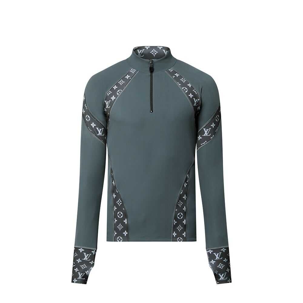 Технический лыжный топ с длинными рукавами и высоким воротником Louis Vuitton, серый
Технический лыжный топ с длинными рукавами и высоким воротником Louis Vuitton, серый