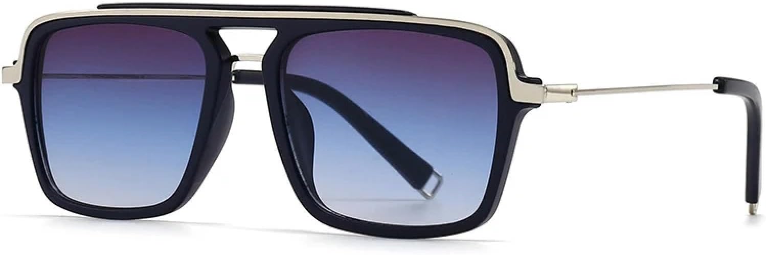 Мужские солнцезащитные очки в стиле ретро с двойной перемычкой, защита от УФ-излучения UV400, модные женские очки с градиентным переходом, полуметаллический дизайн TVTBBVV, Black Purple Blue
Мужские солнцезащитные очки в стиле ретро с двойной перемычкой, защита от УФ-излучения UV400, модные женские очки с градиентным переходом, полуметаллический дизайн TVTBBVV, Black Purple Blue