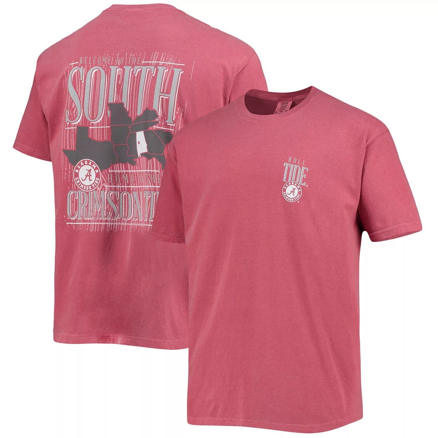 Мужская футболка Crimson Alabama Crimson Tide Comfort Colors Welcome to the South
Мужская футболка Crimson Alabama Crimson Tide Comfort Colors Welcome to the South