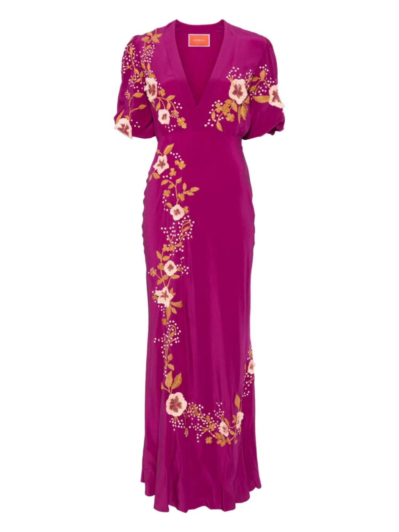 Шелковое платье с V-образным вырезом La DoubleJ, фиолетовый
Шелковое платье с V-образным вырезом La DoubleJ, фиолетовый