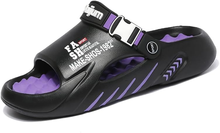 Мужские домашние тапочки WARKTMY с мягкой подошвой, легкие, для душа, с акупрессурным эффектом и открытым носком, для ходьбы дома и на улице, фиолетовый
Мужские домашние тапочки WARKTMY с мягкой подошвой, легкие, для душа, с акупрессурным эффектом и открытым носком, для ходьбы дома и на улице, фиолетовый