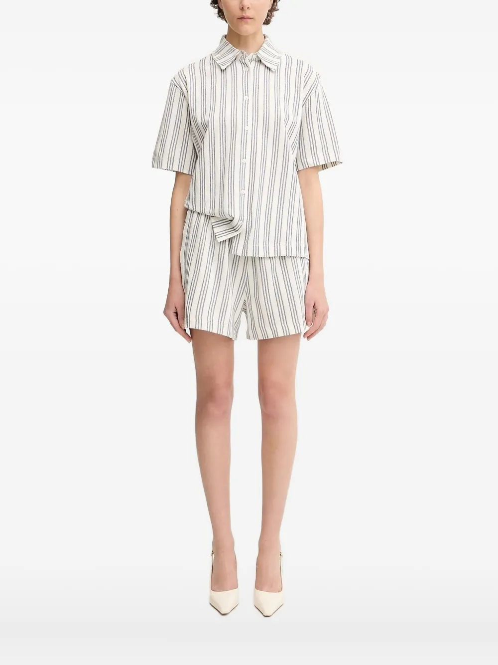 Полосатая рубашка с короткими рукавами SAMSOE SAMSOE, белый
Полосатая рубашка с короткими рукавами SAMSOE SAMSOE, белый