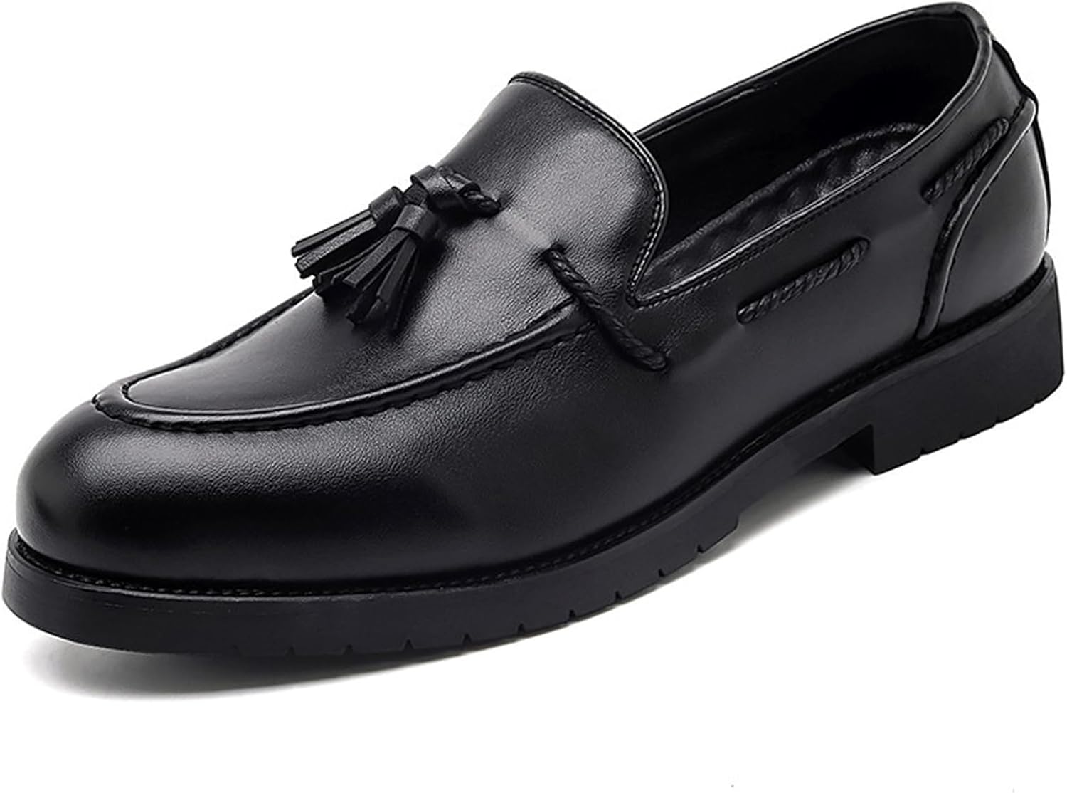 Мужские лоферы с кисточками с отделкой слип-он, повседневная обувь для офиса, легкие мокасины с комфортной подошвой для работы и повседневных прогулок Sehdk, черный
Мужские лоферы с кисточками с отделкой слип-он, повседневная обувь для офиса, легкие мокасины с комфортной подошвой для работы и повседневных прогулок Sehdk, черный