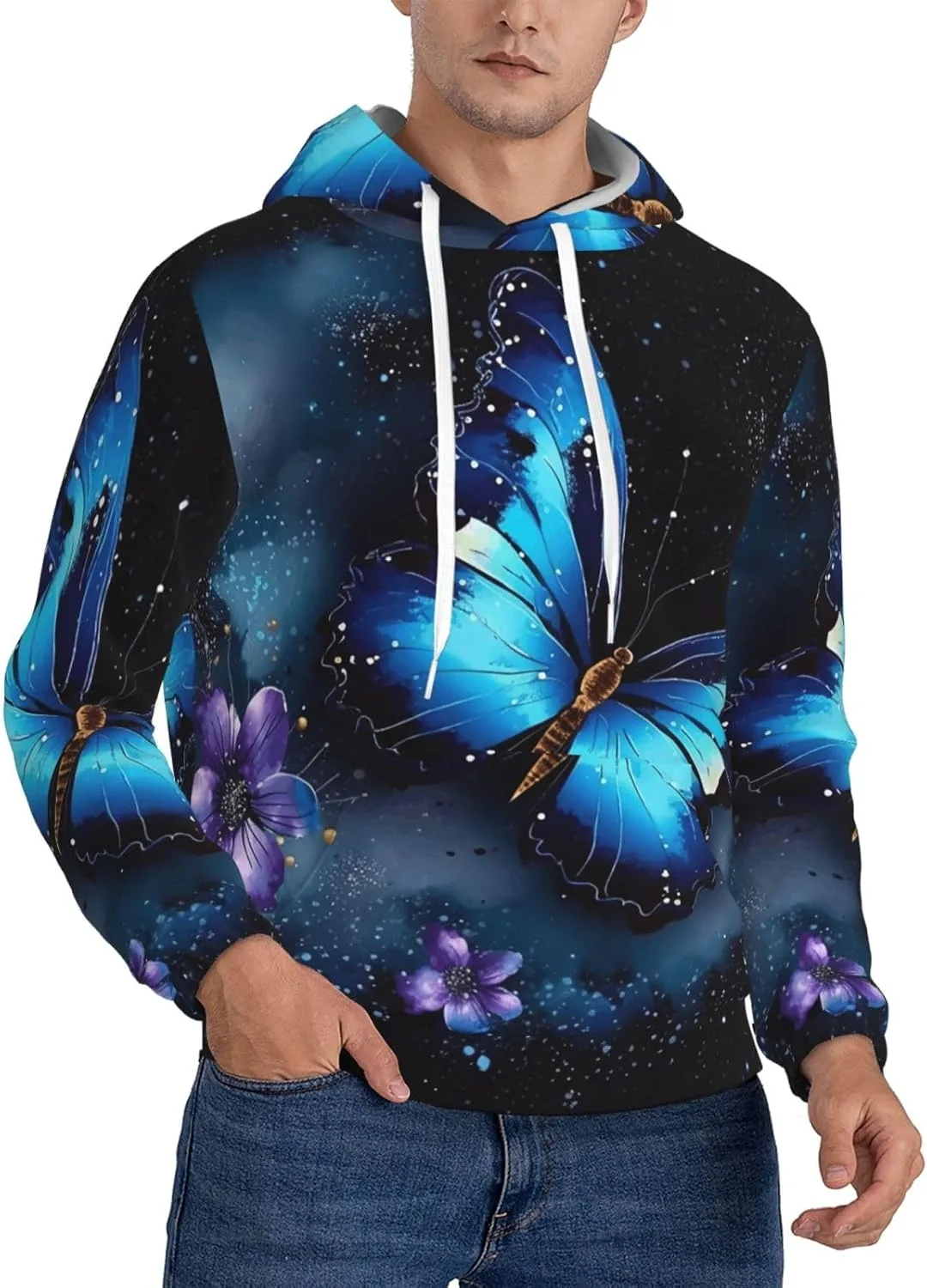 Мужской худи Galaxy Blue Butterfly с карманом SDTYKHJ
Мужской худи Galaxy Blue Butterfly с карманом SDTYKHJ