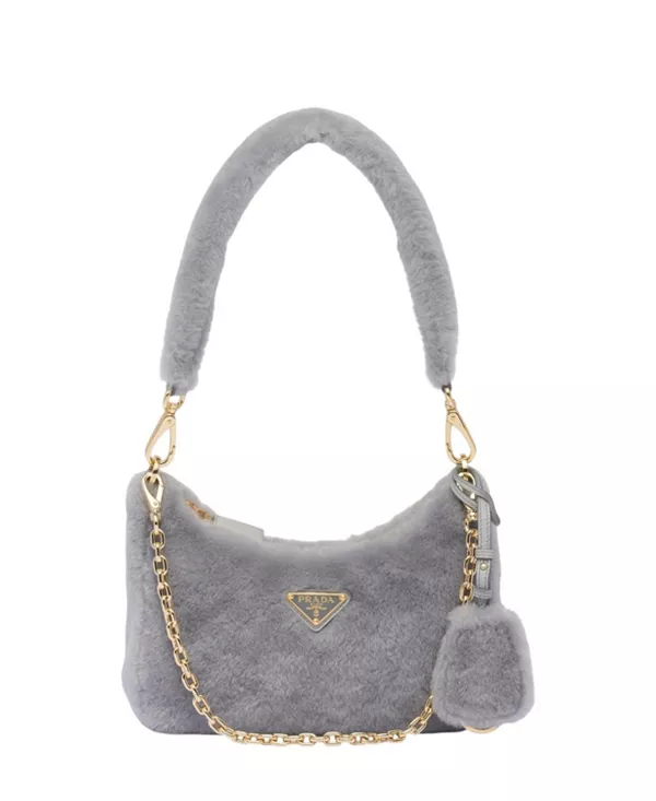 Мини-Сумочка из овчины Re-Edition Prada, синий
Мини-Сумочка из овчины Re-Edition Prada, синий