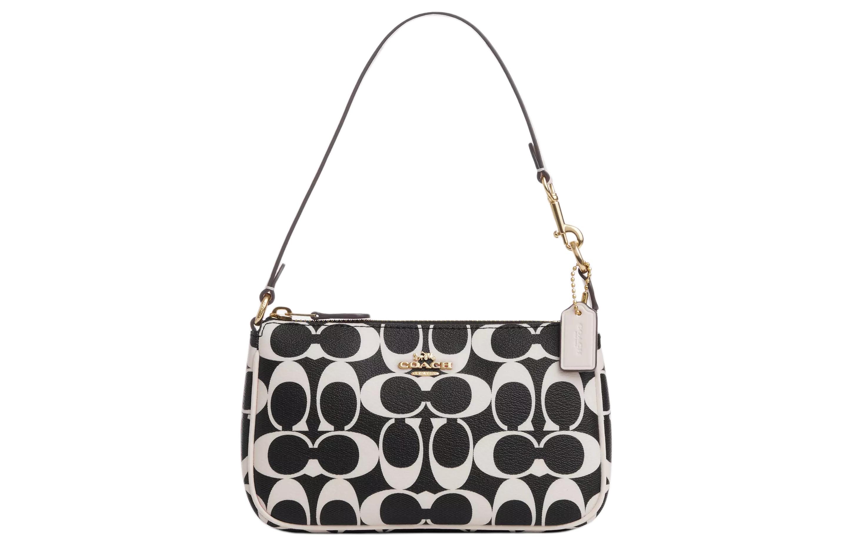 COACH Сумка через плечо из лакированного полотна с гладкой кожей
COACH Сумка через плечо из лакированного полотна с гладкой кожей