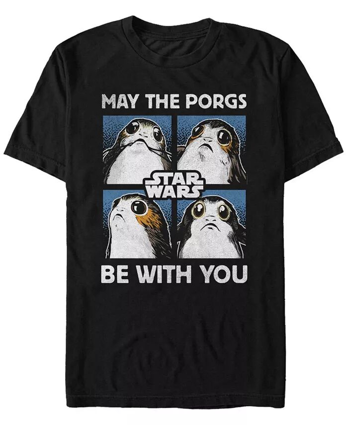 Мужская футболка с коротким рукавом «Star Wars May The Porgs Be With You» Fifth Sun, черный
Мужская футболка с коротким рукавом «Star Wars May The Porgs Be With You» Fifth Sun, черный