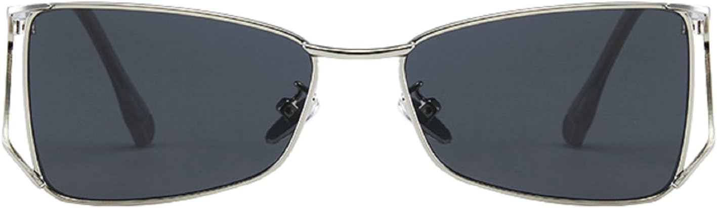 Солнцезащитные очки Melrose в винтажном панк-стиле, прямоугольной формы, маленькая оправа, модные, класса люкс, защита от ультрафиолета UV400, модель OF12001, Silver Grey
Солнцезащитные очки Melrose в винтажном панк-стиле, прямоугольной формы, маленькая оправа, модные, класса люкс, защита от ультрафиолета UV400, модель OF12001, Silver Grey