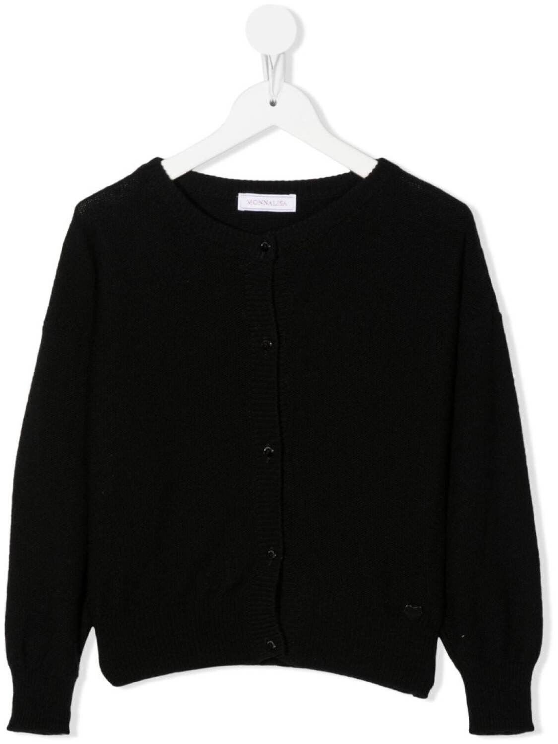 Monnalisa кардиган с круглым вырезом, черный
Monnalisa кардиган с круглым вырезом, черный
