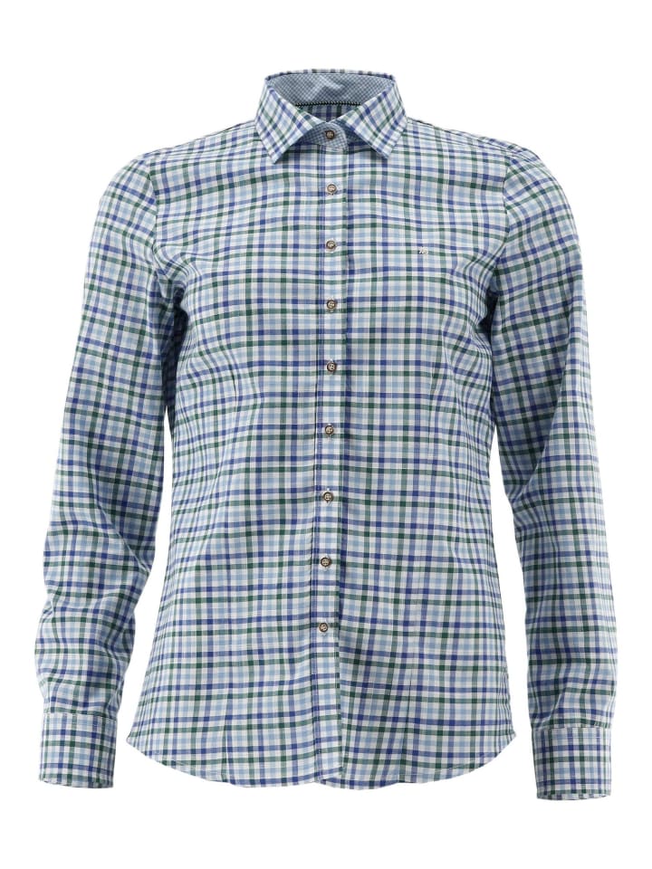 Традиционная блузка Дуламо темно-зеленого цвета OS-Trachten
Традиционная блузка Дуламо темно-зеленого цвета OS-Trachten