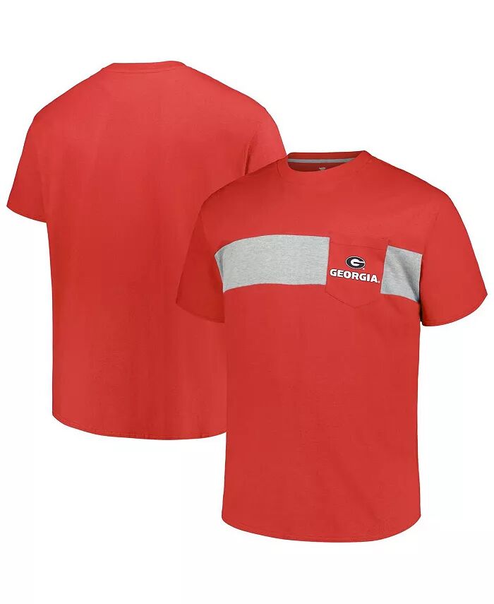Мужская красная футболка Georgia Bulldogs Big Tall в полоску Profile
Мужская красная футболка Georgia Bulldogs Big Tall в полоску Profile