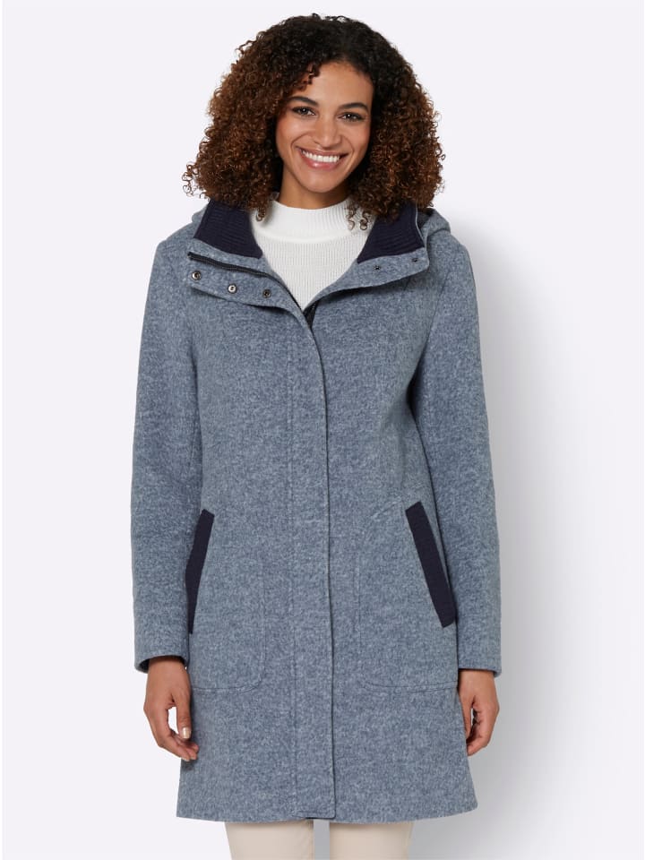 WITT WEIDEN Короткое пальто дымчато-голубого меланжа
WITT WEIDEN Короткое пальто дымчато-голубого меланжа